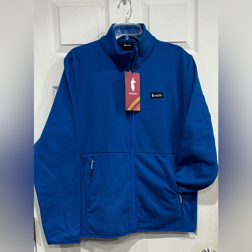 Cotopaxi Men's XL Envo Fleece Full-Zip Jacket Blue Heather Atlantic NWT Wicking